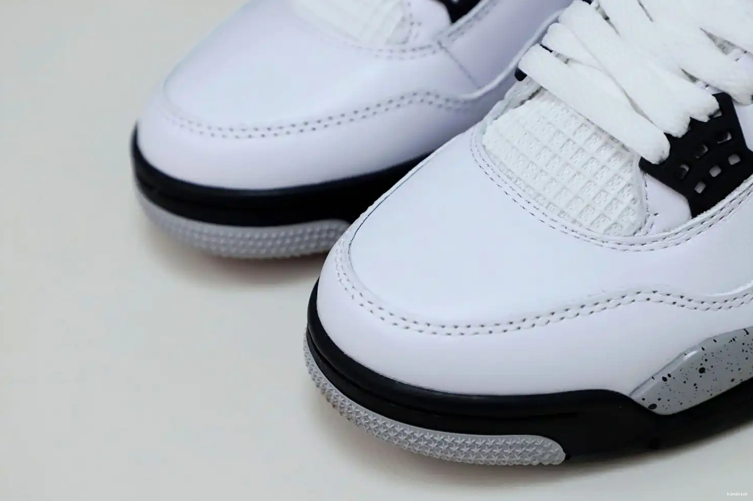 Kimikick White Jordan 4 Retro Air Cement 0519